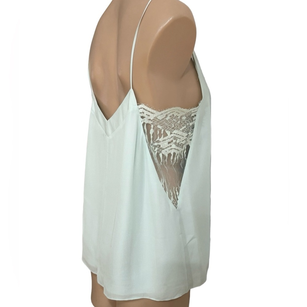 Mason White Lace Detail Tank Top - Picture 3 of 4